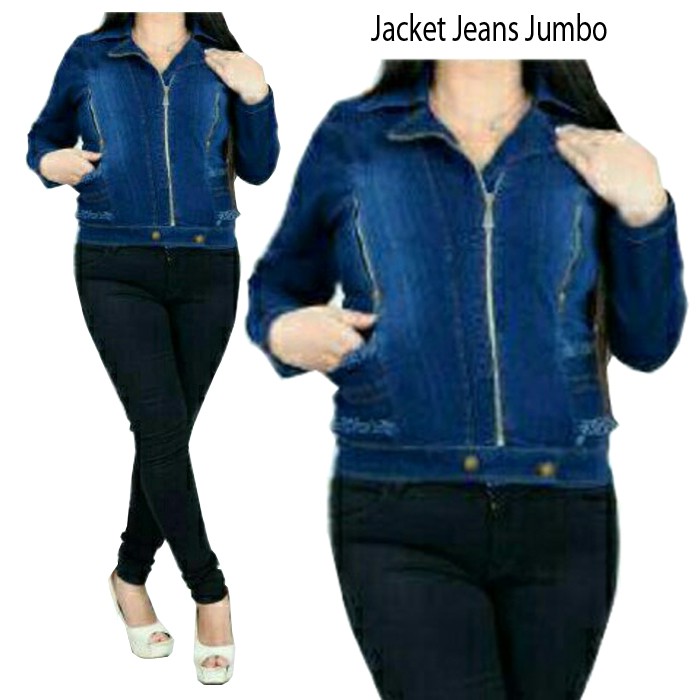 SB Collection Atasan Jacket Vashti Jumbo Outer Jeans Wanita