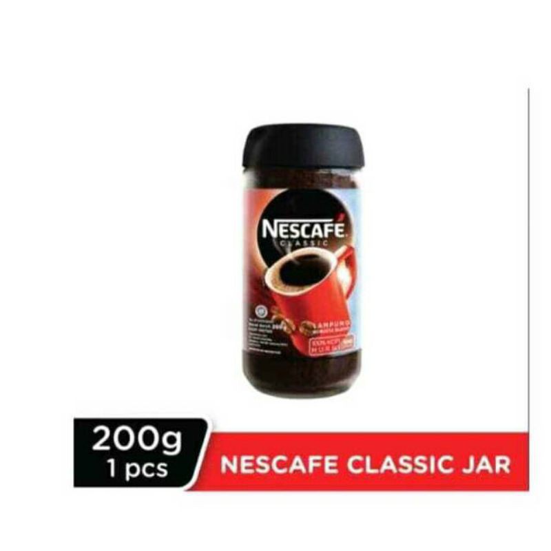 

NESCAFE CLASSIC JAR 200GR | KOPI | KOPI BUBUK | GROUND COFFEE | COFFEE | NESCAFE JAR | NESCAFE