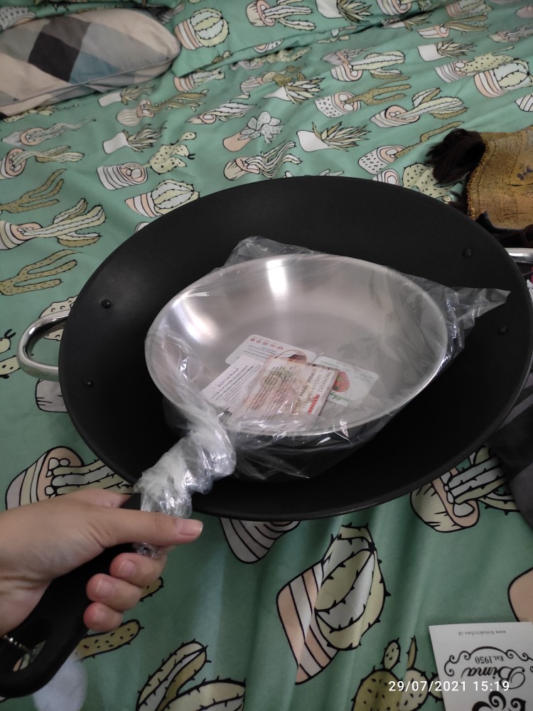 Bima Wajan Penggorengan Besi Hitam Wok 40cm  Kuali Bima Anti Lengket Ns051