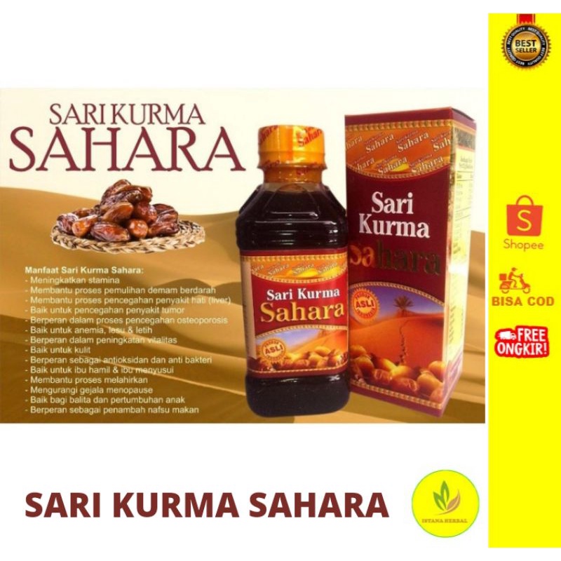 

SARI KURMA SAHARA 330gr 100% HERBAL ALAMI/MEMPERKAYA ASI/PERTUMBUHAN ANAK/PENAMBAH NAFSU MAKAN/MENJAGA DAYA TAHAN TUBUH/ORIGINAL/TERLARIS