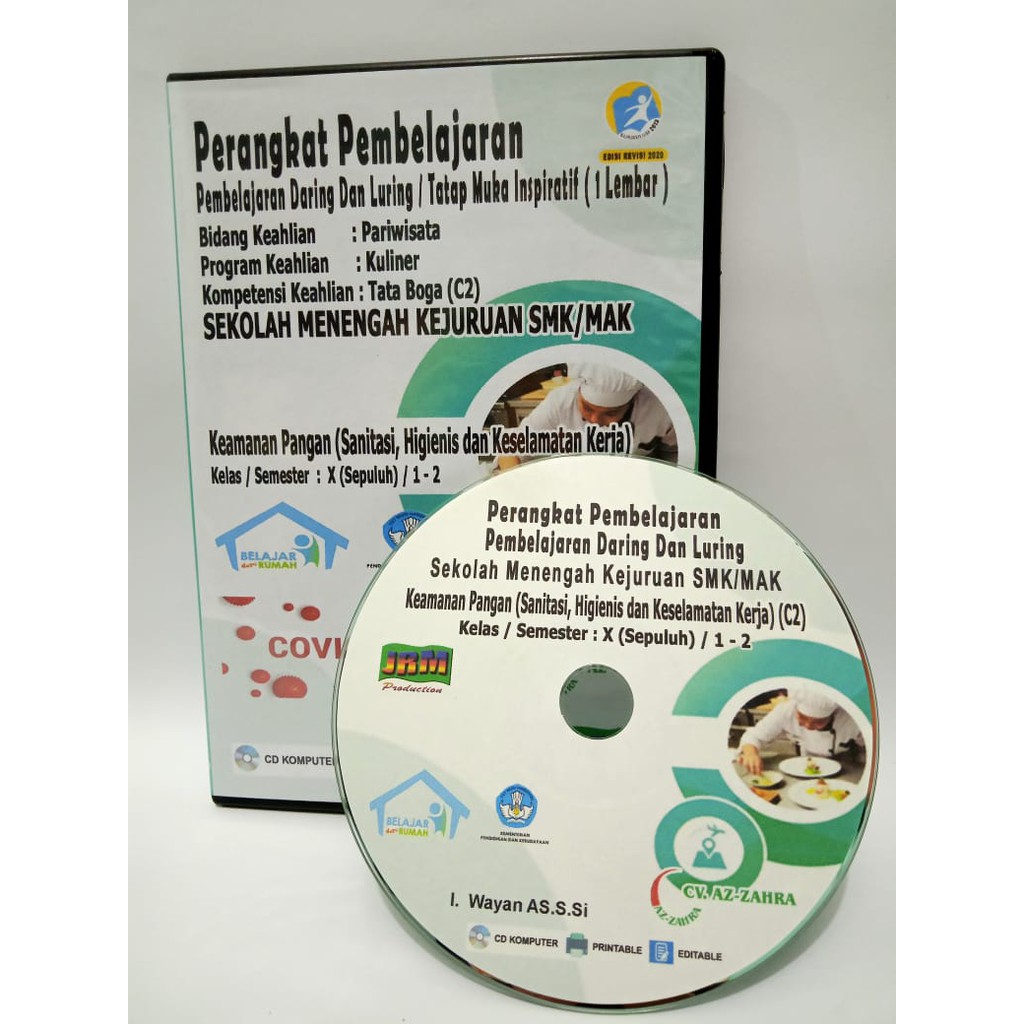 MAPEL TATA HIDANG XI JURUSAN TATA BOGA RPP INSPIRATIF RPP 1 LEMBAR DARING & LURING