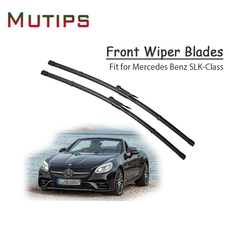 1 Set Karet Wiper Depan Mobil Untuk Mercedes Benz SLK Class R170 R171 R172 AMG