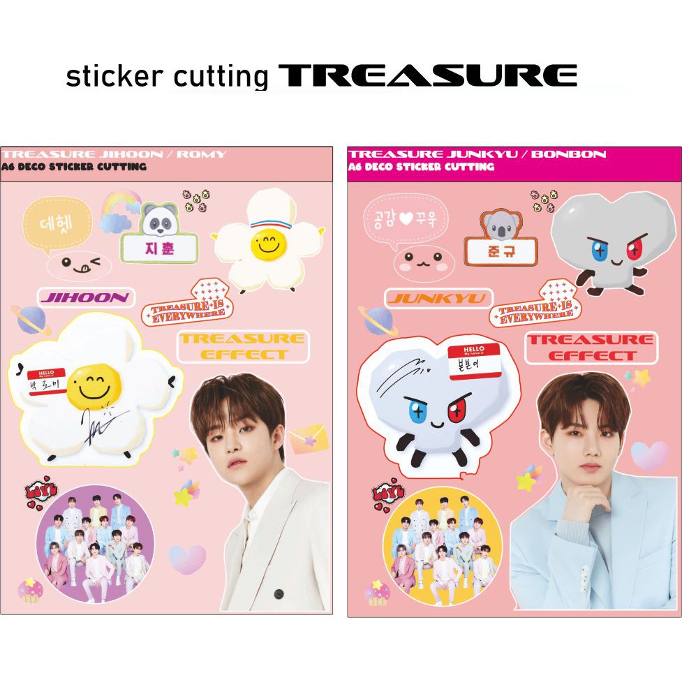 Sticker TREASURE and TRUZ cutting