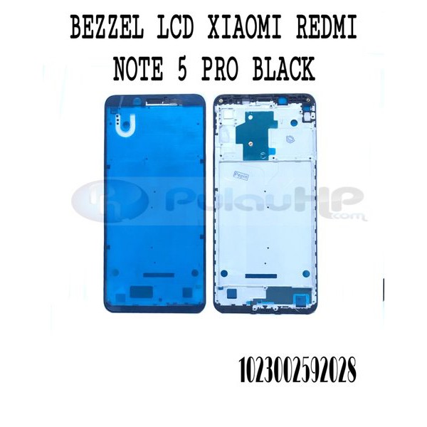 BEZZEL LCD XIAOMI REDMI NOTE 5 PRO BLACK Murah