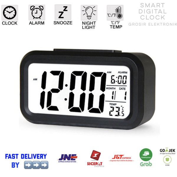 Jam Meja Digital Weker Keren Smart Alarm Clock Souvenir 1019