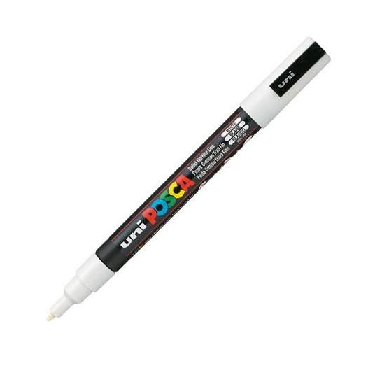 

Uni Posca Pc-1M/Pc-3M/Pc-5M/Pc-17K White, Spidol Warna Putih