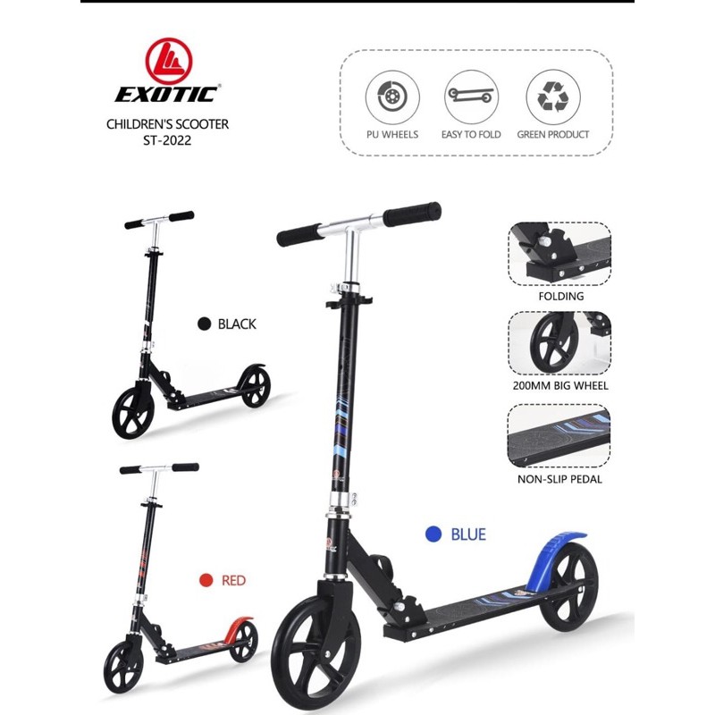 Scooter bahan Aluminium merk Exotic ST-2022
