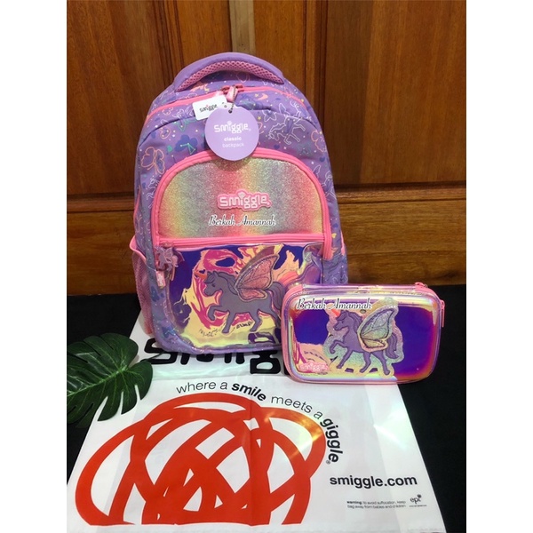 smiggle  sky unicorn/Smiggle original/tas ransel anak