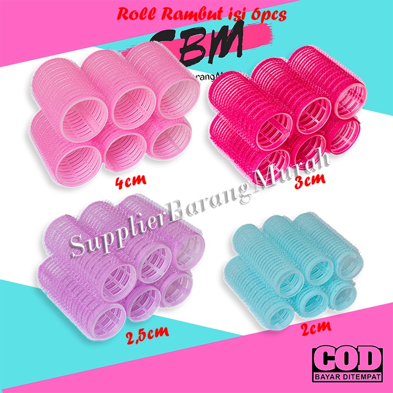 Roll Rambut isi 6pcs Hair Curler FS1248