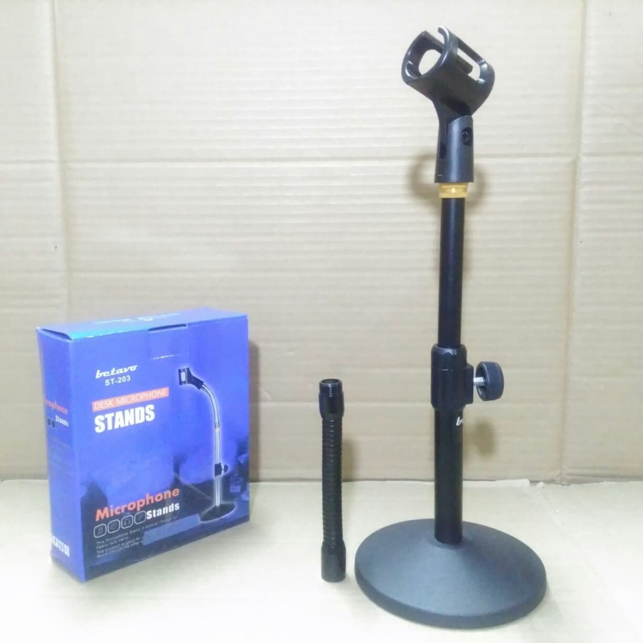 STAND MIC MEJA BETAVO ST 203 TABLE STANDDING MICROPHONE TRIPOT