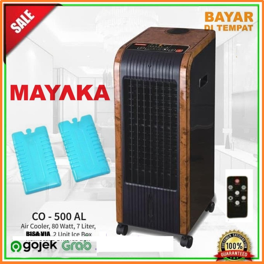 Air Cooler / Kipas Angin / Pendingin Udara Mayaka CO 500 AL Plus Remote motif clasic modern new