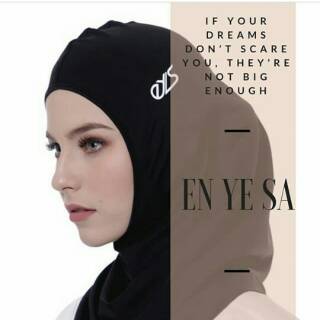 EN YE SA Hijab Sport BASIC ACTIVE ”BLACK”