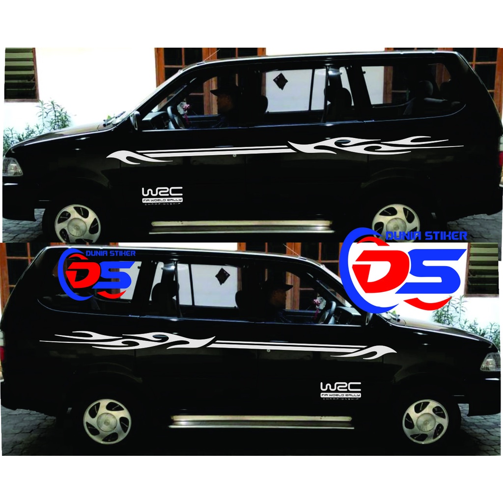 Stiker Mobil Kijang Stiker Tribal WRC Striping Mobil Kijang kapsul Kijang Super Kijang Lgx Kijang Kr