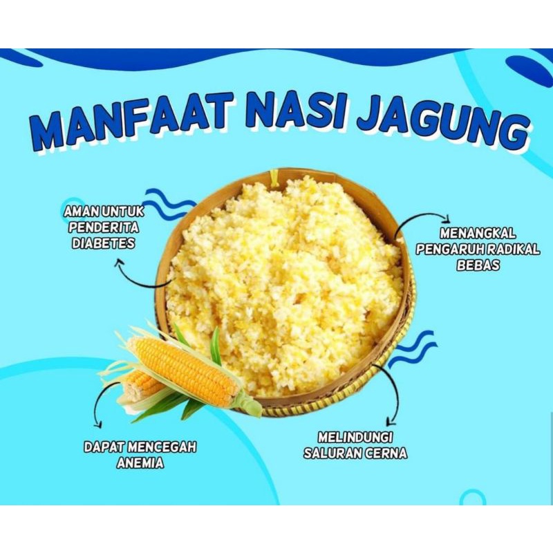 

nasi jagung instan ampok camilan sehat tur murah