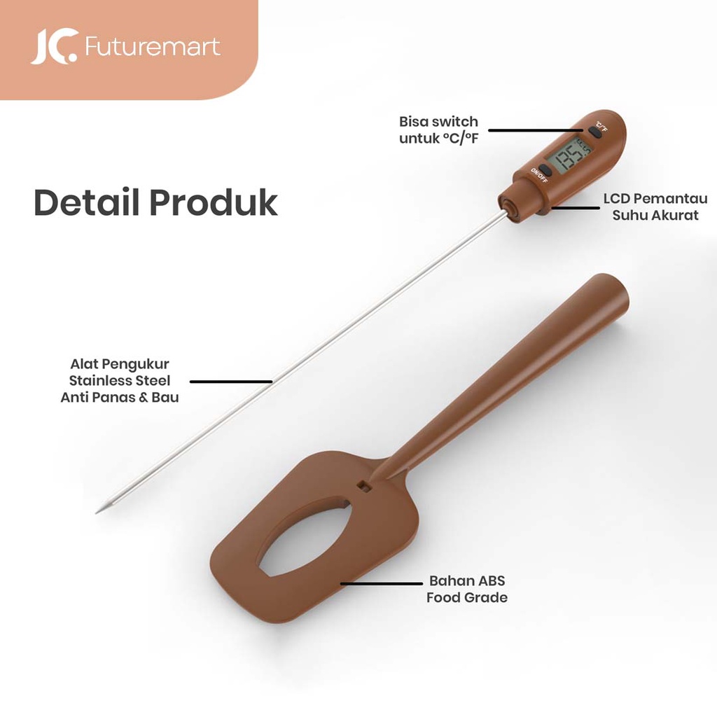 SPATULA THERMOMETER STAINLESS PROBE INSTAN READ SUTIL TERMOMETER KT-34