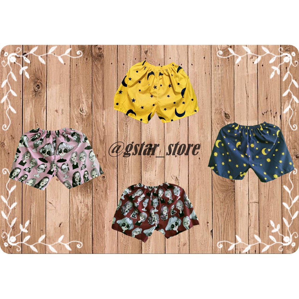 kolor unisex/kolor cewek/kolor cowo/kolor murah/kolor karakter/boxer/kolor tidur/celana pendek kolor