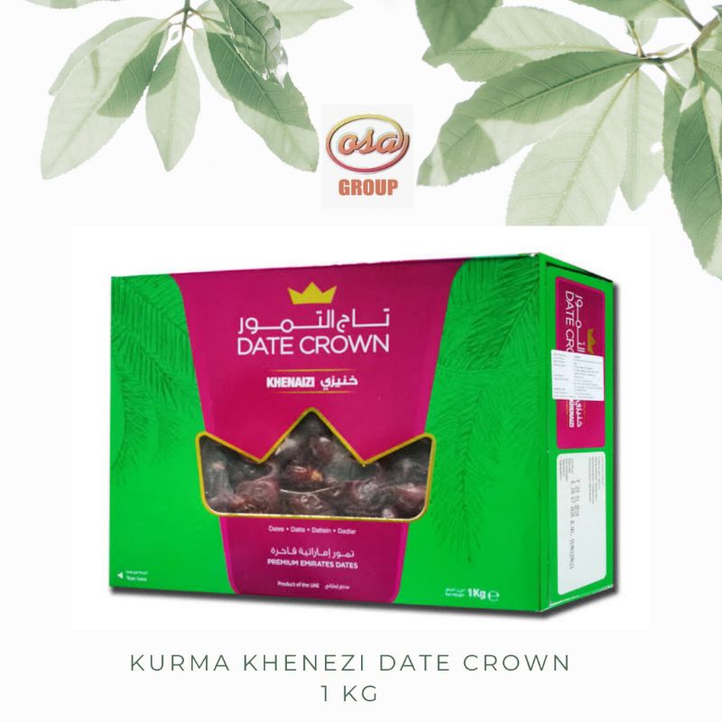 

Kurma Date Crown Khenaizi 1kg kemasan baru ORI