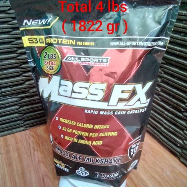Wheigh gainer mass fx 4 lbs ( 1,800 gr )