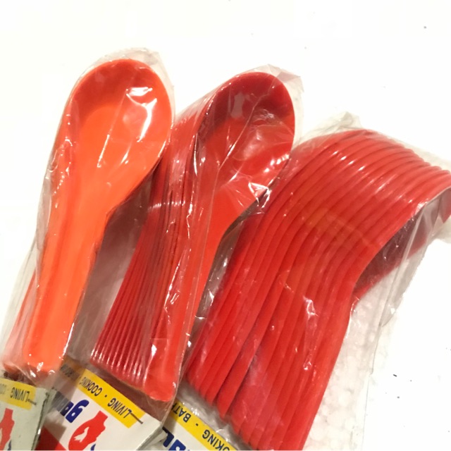 Sendok bebek sendok es sendok sup buah plastik tebal