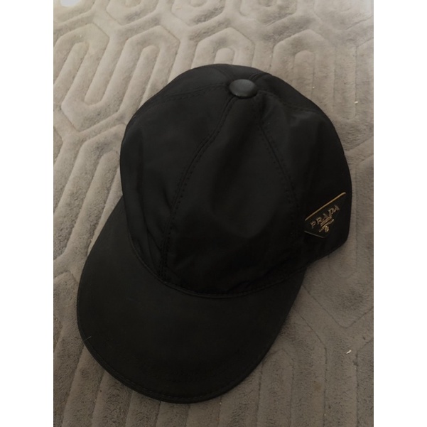 Topi Hitam PRADA Original