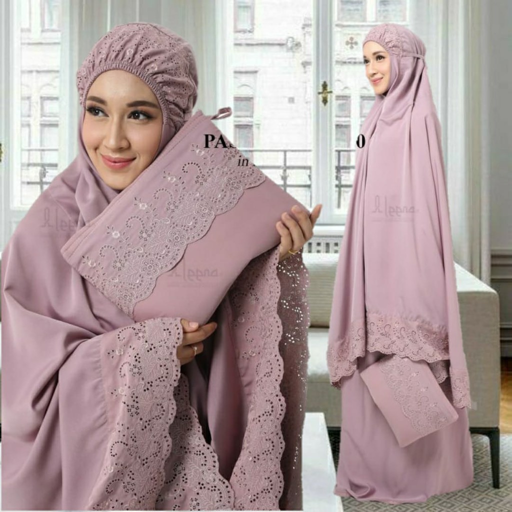 Mukena katun rosella Khadijah Pastel Grosir