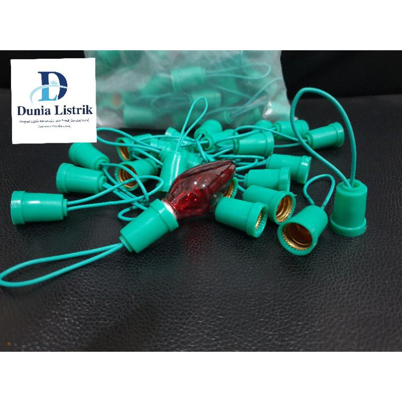 fitting E12 dop lombok lampu cabe