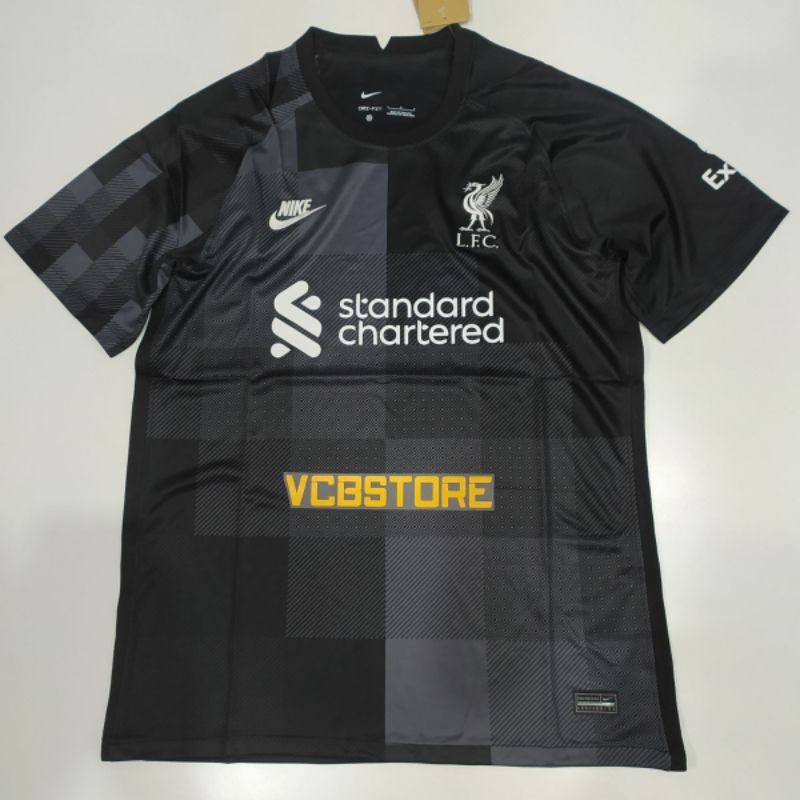 JERSEY BOLA LIVERPOOL GK KIPER HITAM 2O21 2022 GRADE ORI IMPORT OFFICIAL