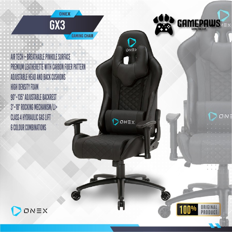 Jual ONEX GX3 Premium Quality Gaming Chair Kursi | Shopee Indonesia