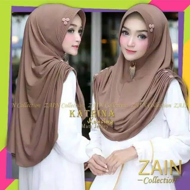 KATRINA BERGO JERSY HIJAB CANTIK / JILBAB INSTAN / JILBAB GROSIR / JILBAB MOTIF / KHIMAR JUMBO