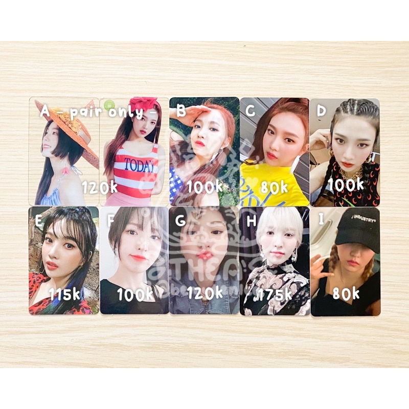 [ READY ] irene + joy : clear card — pair only | joy : summer magic limited, summer magic, reve fest