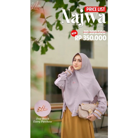 Najwa set by Aden hijab / gamis / dress / bajumuslim