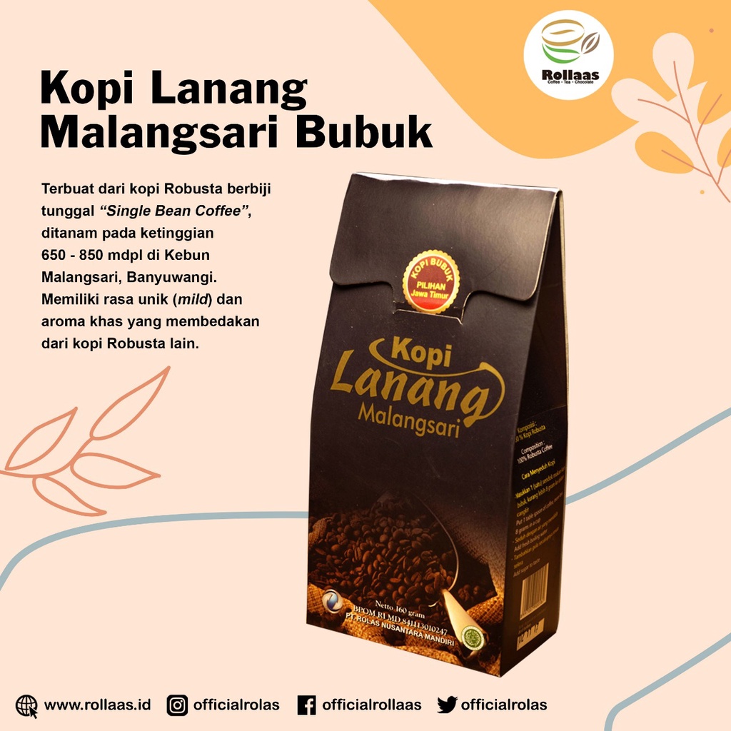 

Rolas Kopi Robusta Lanang Malangsari Spesial 160 gr - terlaris