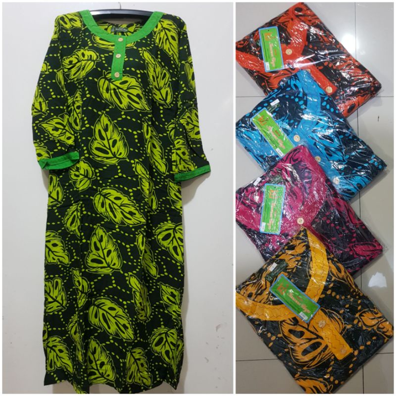 YULI - LONGDRES NECI LD 100 CM PB 122 CM BATIK KENCANA UNGU LABEL HIJAU KUI