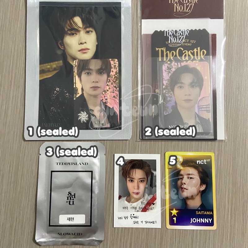 PHOTOCARD POSTCARD OFFICIAL JAEHYUN JOHNNY NCT 127 - NEO CITY SEOUL VOICE R CARD THE CASTLE AR SLOWA