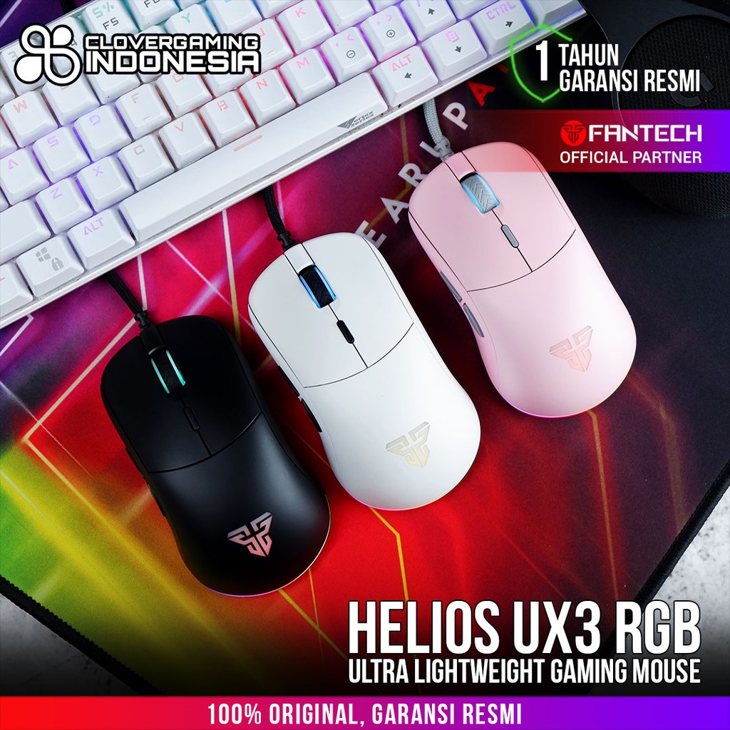 Fantech Helios UX3 RGB Gaming Mouse - Ultra lightweight UX 3 UX-3 Zowie S2 Shape