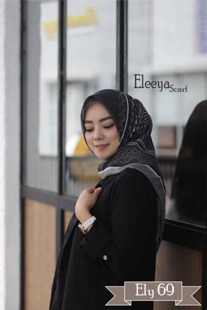 HIJAB SEGIEMPAT MOTIF PRINTING II Eleeya Scarf ELY 69