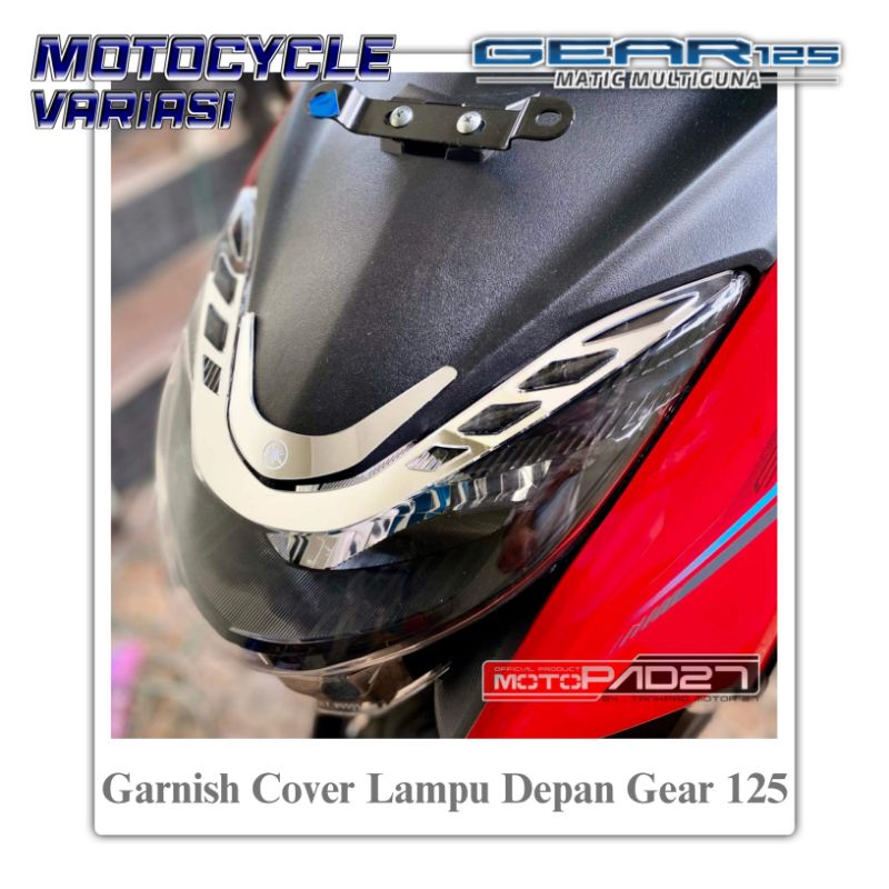 Garnish Lampu Depan Yamaha Gear 125 Cover Lampu Depan Yamaha Gear 2022