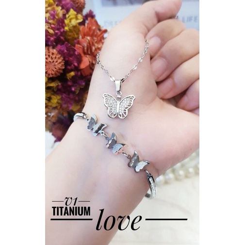 TiTanium set gelang kalung y1882