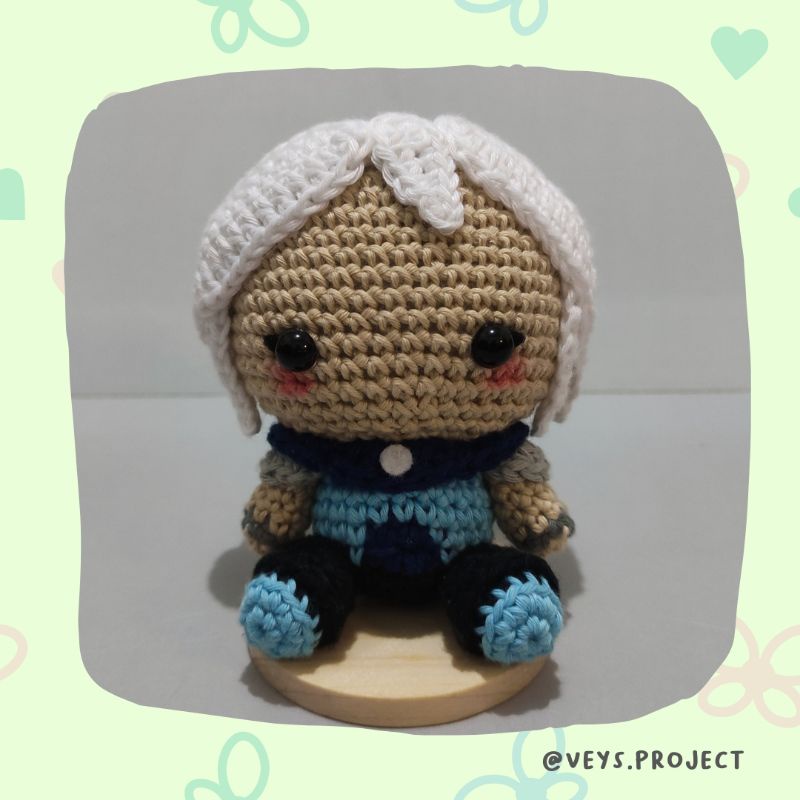 Boneka Rajut Jett - Valorant / Jett Amigurumi
