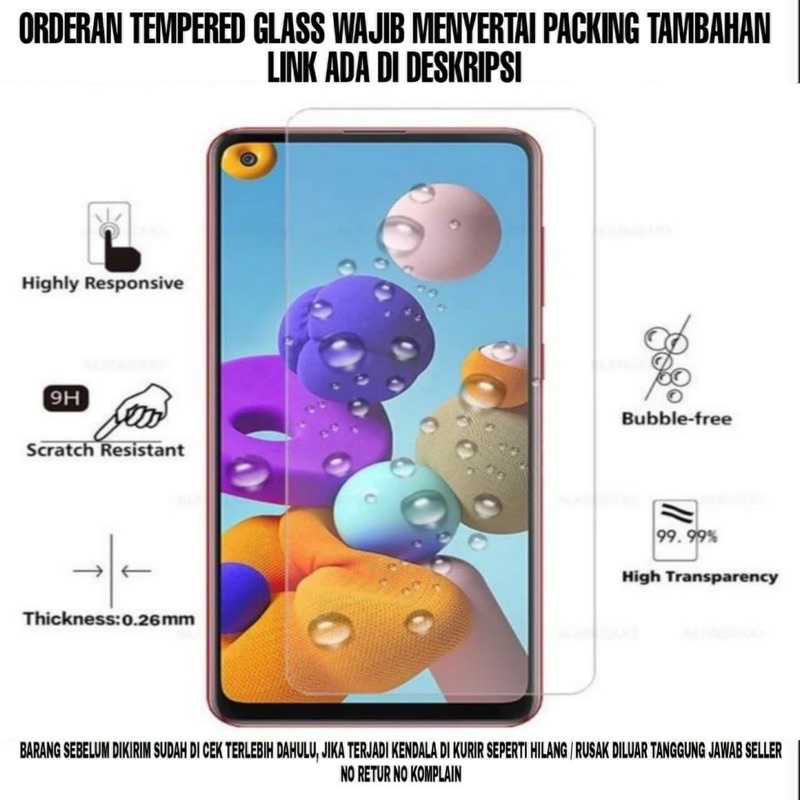 Tempered Glass Clear SAMSUNG A21s A21