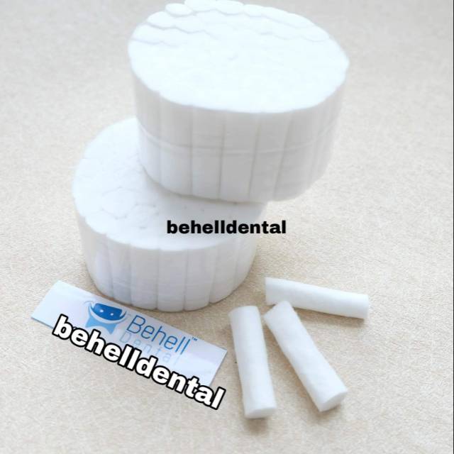 600pics DENTAL COTTON ROLL - Kapas Ortho Gigi Gulungan 1 pack - BEHELLDENTAL