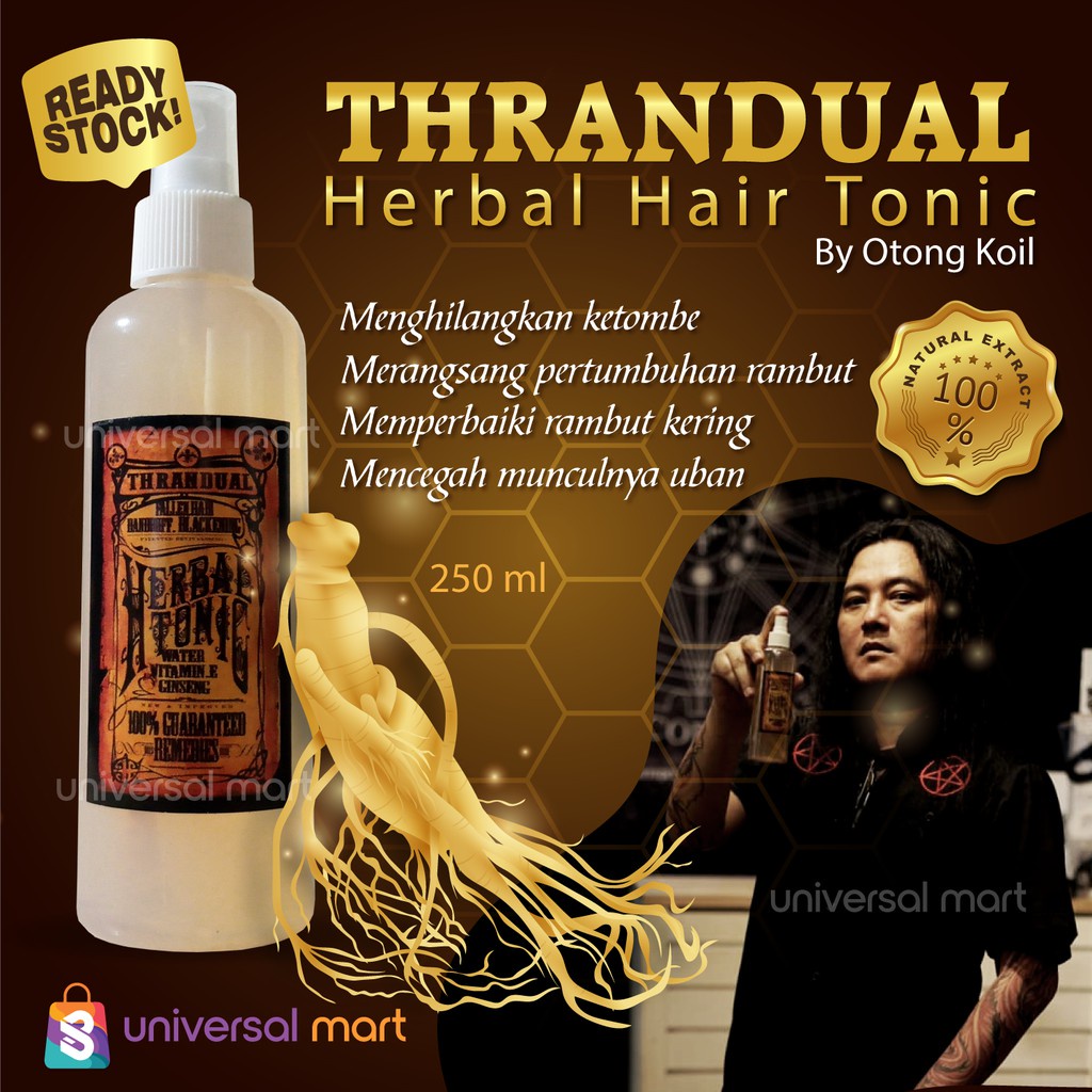 Jual Thrandual Hairtonic Herbal Ginseng Penumbuh Rambut Dan Penebal ...