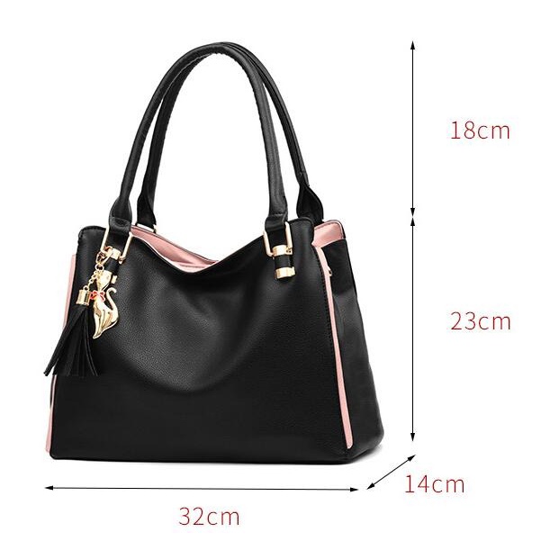 CUCI GUDANG !!! Mairu Tas Selempang Wanita Kulit Tote Hand Bag Import Fashion Free Jam Tangan Finivo F901