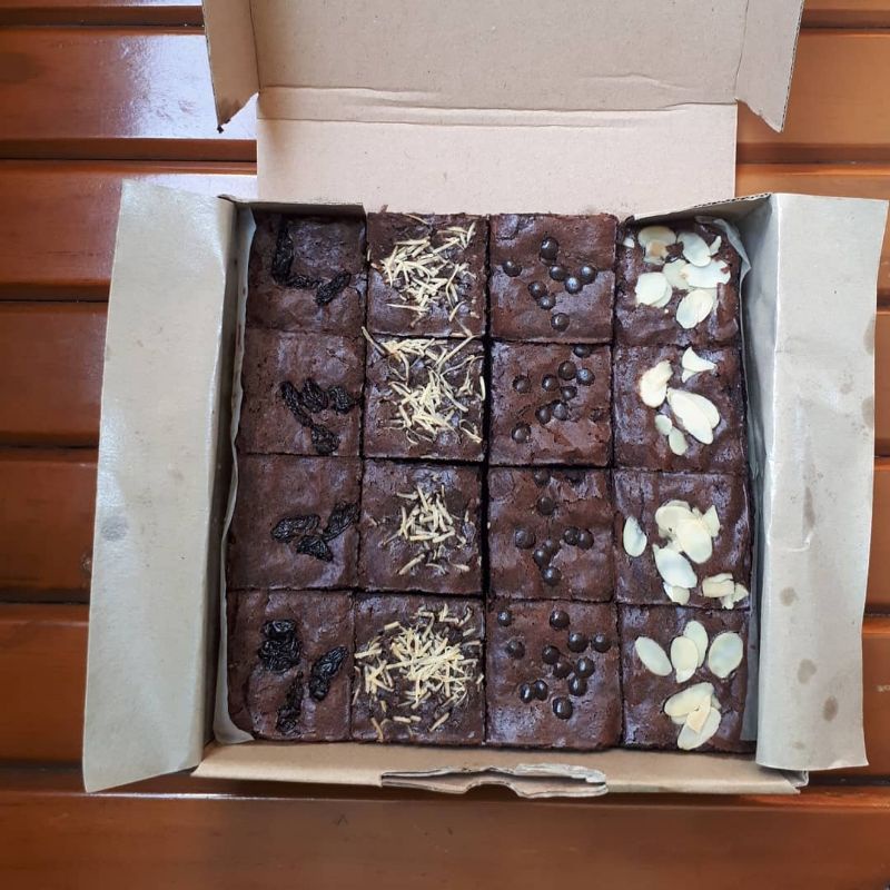 

brownies sekat shiny crust