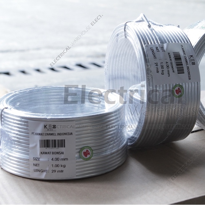 Kawat Bonsai Aluminium roll 1KG ukuran 1 1.5 2 2.5 3 3.5 4 5 6 (1mm 1.5mm 2mm 3mm 3.5mm 4mm 5mm 6mm)