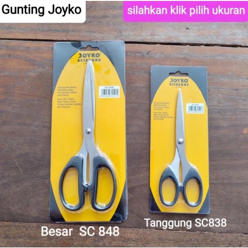 

Gunting kertas JOYKO Sedang Tanggung SC 838 Besar SC 848