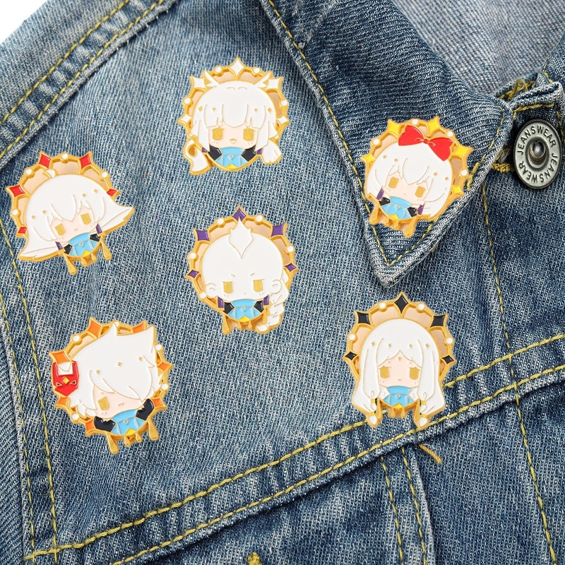 Bros Pin Enamel Desain Karakter Kartun Game of Game Peripheral Sky 6 Gaya Untuk Hadiah