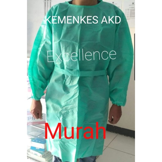 Gown Surgical Isolation Disposable/ Baju gown