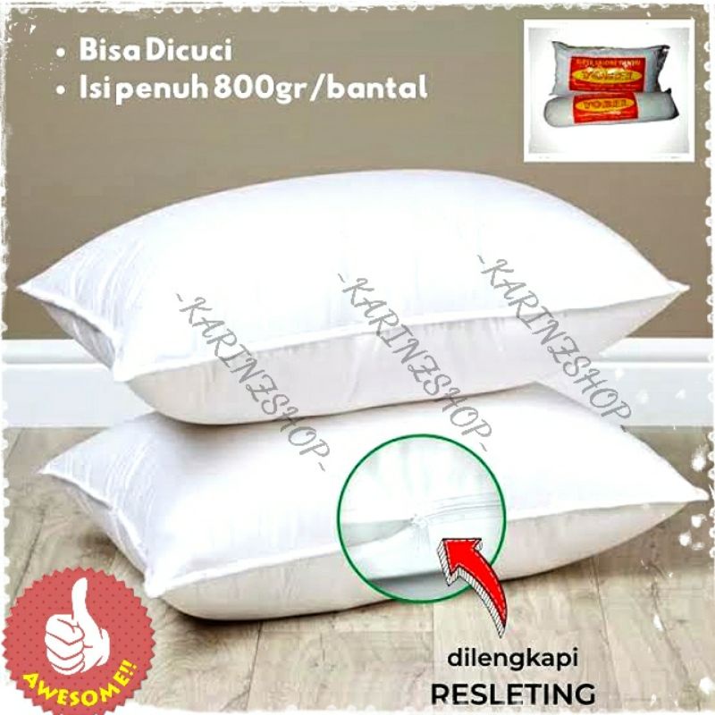 BANTAL KEPALA / Guling Tidur Hotel Silicon Fiber YOBEL (Soft Pillow)