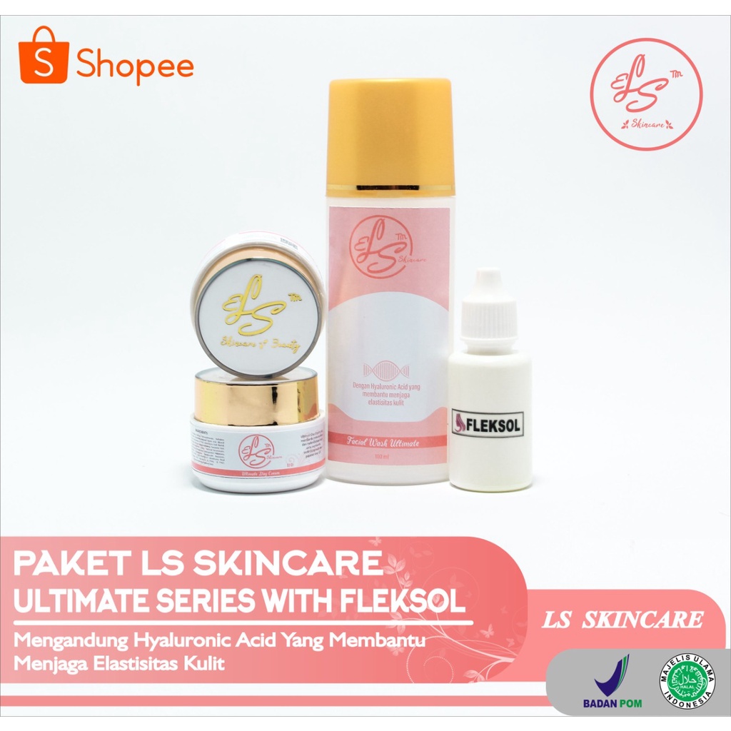 LS SKINCARE BPOM CREAM PEMUTIH WAJAH ULTIMATE KOSMETIK PERAWATAN KECANTIKAN BRIGHTENING